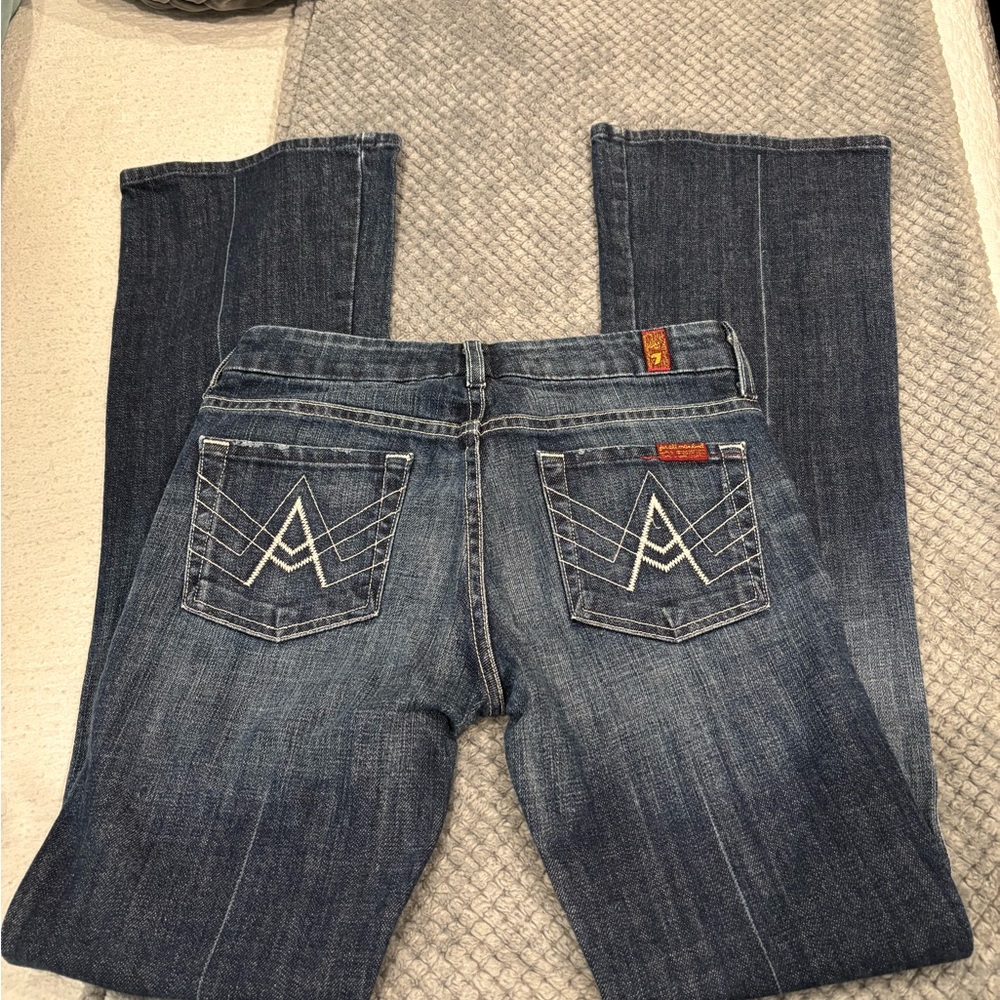 7 For All Mankind Blue Denim Jeans
